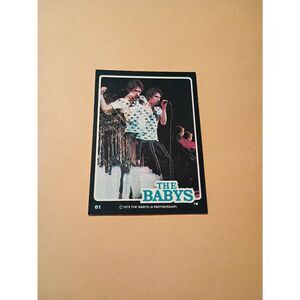 Vintage 1979 The Babys Trading Card #61 London Rock Band Collectible